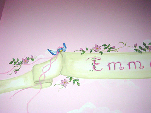 Fairy Mural - Personalized Banner Close-up 