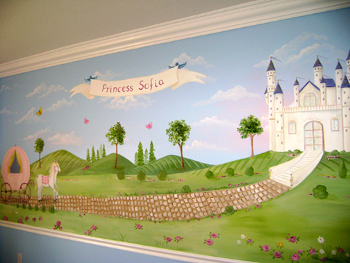 Princess Murals- Child Bedroom Mural
