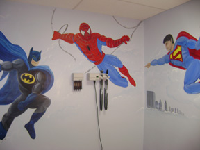 Superhero Mural