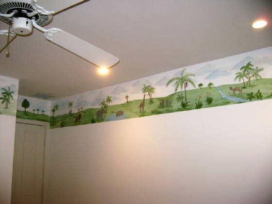 Jungle Border Mural