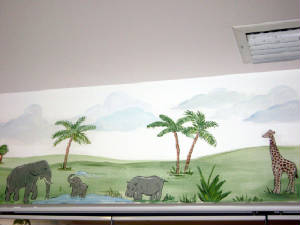 Jungle Border Mural