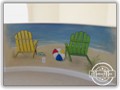 Hawaii beach mural- beach chairs
