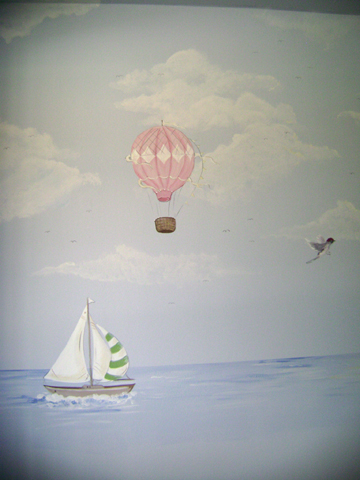 Hot Air Balloon Mural