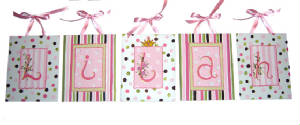 Lilah Personalized Canvas Wall Letter