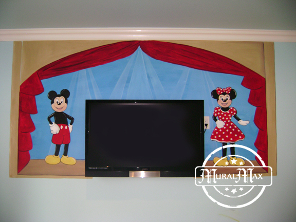 Mickey mouse mural