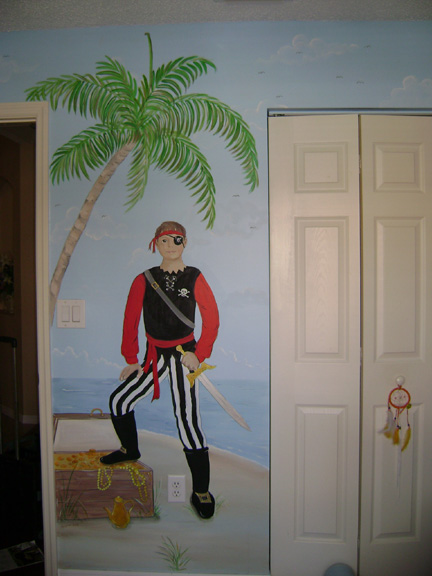 Pirate Child Mural