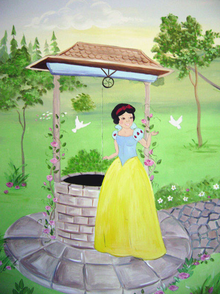 Princess Mural - Girls room - Broward County Florida