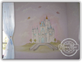 Princess castle mural
