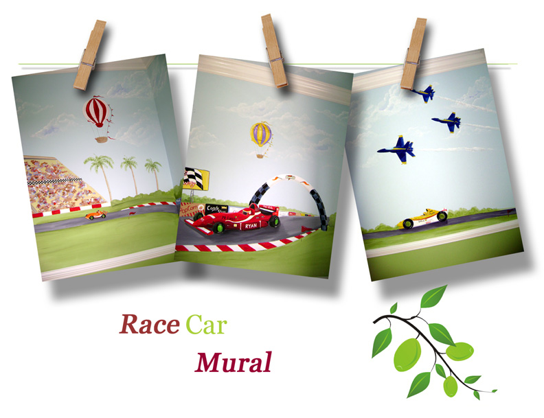 RaceCar Mural- South Florida residence