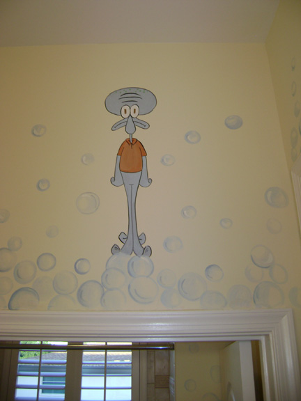SpongeBob Bubbles Wall Mural 