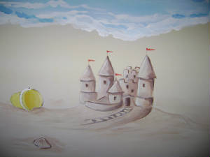 Beach Mural - Sand Castle