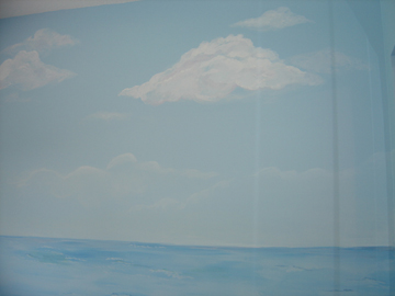 Children's Beach Mural in progress- day one