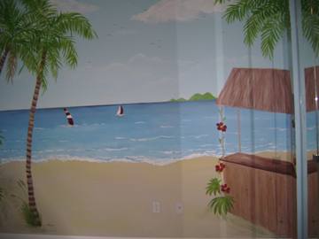 Children's Beach Mural in progress -day three