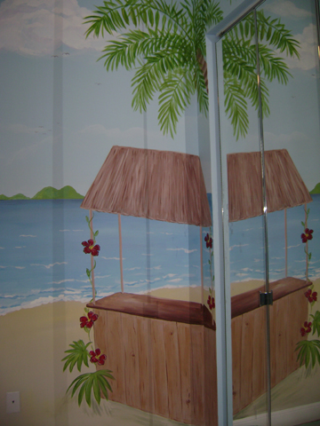 Children's Beach Mural in progress -day three