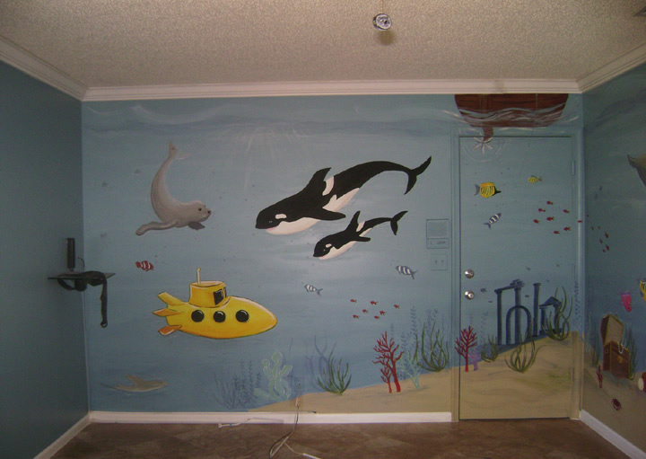 Deep Sea Mural - Play Room Mural
