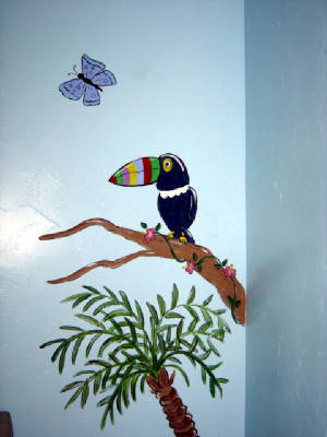 Tucan -Jungle Mural